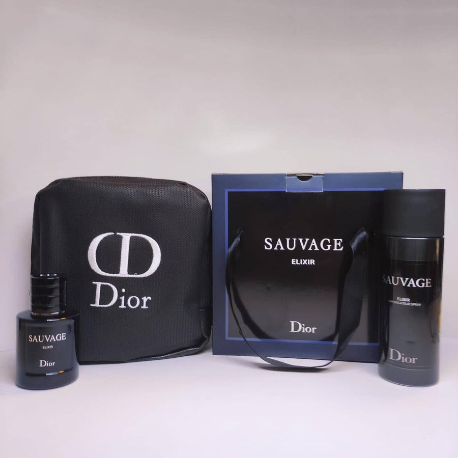 DIOR Sauvage Elixir Подаръчен Комплект-Мъжки