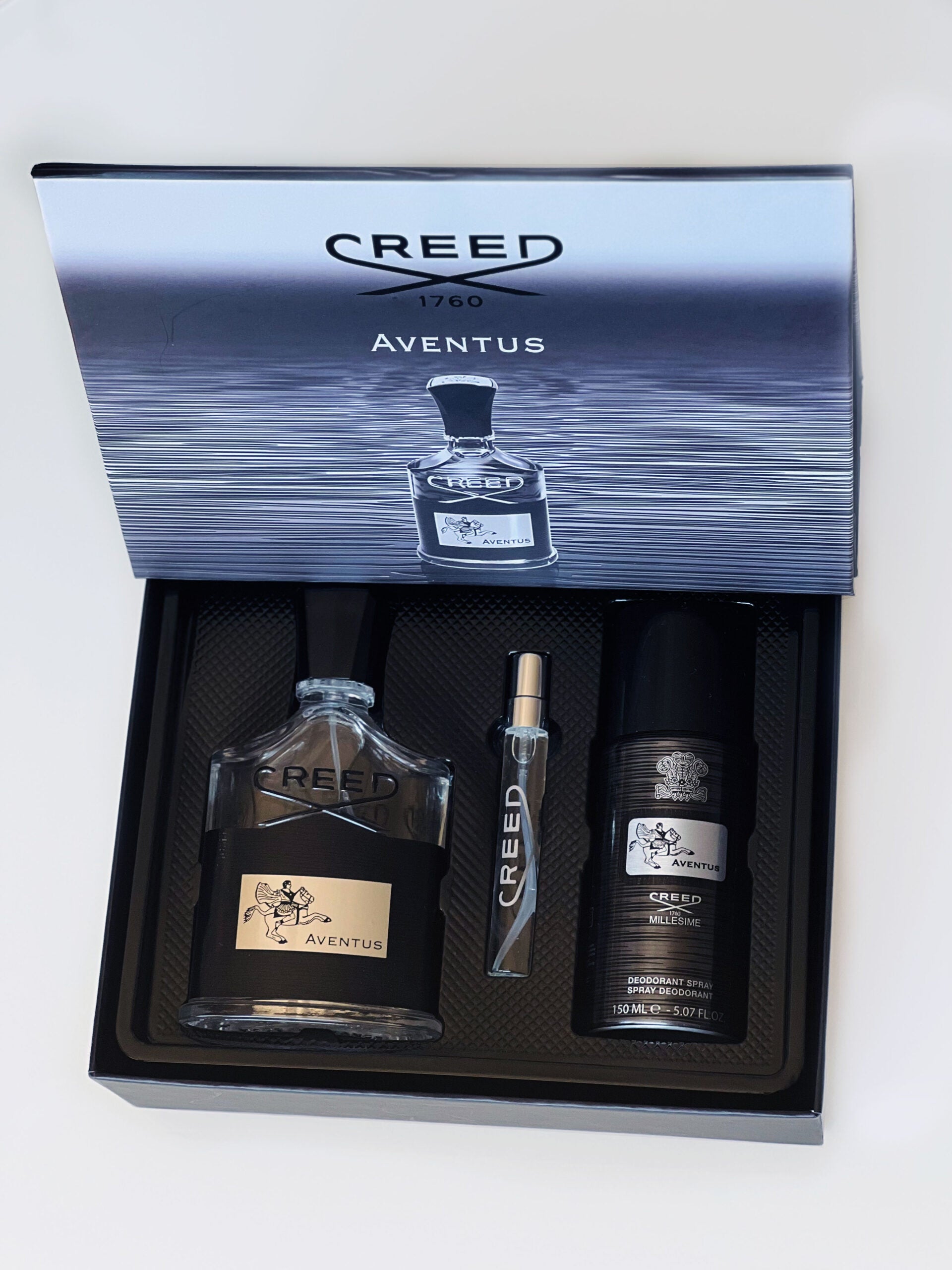 Подаръчен комплект Creed Aventus- мъжки – Луксозен парфюм | LuxyAroma