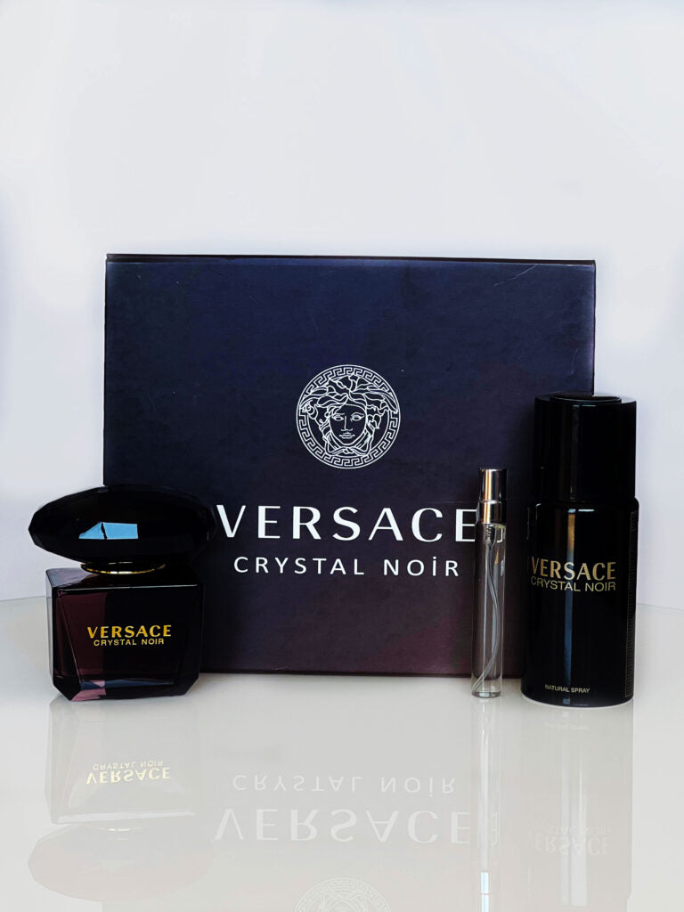 Подаръчен комплект Versace Crystal Noir- дамски – Луксозен парфюм | LuxyAroma